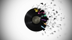 Record vinyl Music broken