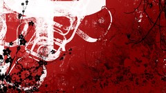 Red abstract artistic