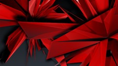 Red abstract artwork