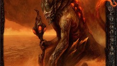 Red abstract devil 3d demons artwork fantasy art