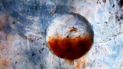 Red abstract digital