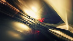 Red abstract reflections