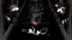 Red abstract spheres