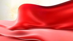 Red abstract waves artwork digital art