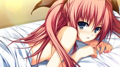 Red Anime blush long hair anime girls tomose shunsaku akatsuki 