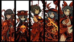 Red anime girls remilia scarlet reiuji utsuho touhou saigyouji 