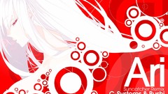 Red Anime white hair red eyes anime girls