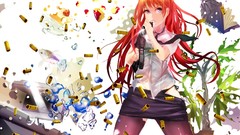 Red apple fish Anime Taiwan clothes long hair anime girls 