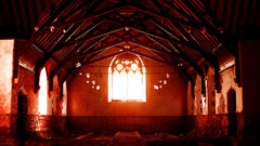 Red architecture design Church