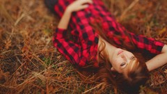 Red autumn woman shirts models redheads