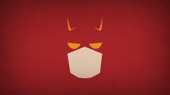 Red background daredevil superheroes minimalistic blo0p