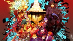 Red background saber fate zero irisviel von einzbern emiya 