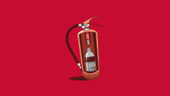 red background Simple Background Minimalism artwork humor cola