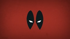 Red background superheroes minimalistic blo0p marvel comics 