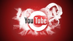 Red background youtube website artwork