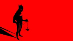Red Batman red background
