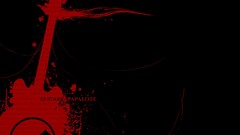 Red black background guitars