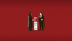 Red blood Dracula Vampires minimalistic