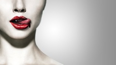 Red blood lips Vampires True Blood