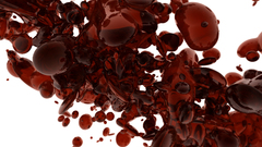 Red blood liquid fluid