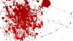 Red blood splashes
