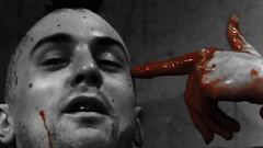 Red blood Taxi driver