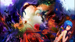 Red blue Green girls