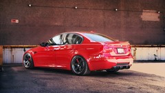 Red bmw m3 e90