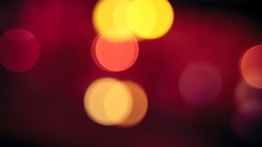 Red bokeh blurred