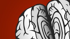 Red brain minimalistic