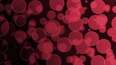 Red bubbles multicolor minimalistic