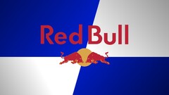 Red Bull logo blue red white