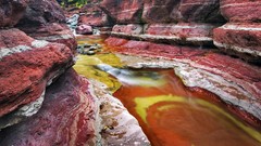 Red canyon alberta rocks lakes national park