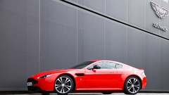 Red cars Aston Martin Vantage v12