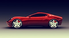 Red cars Dinosaurs Ferrari