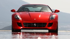 Red cars Ferrari 599 Ferrari 599 GTB Fiorano