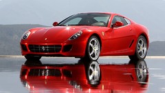 Red cars Ferrari 599 Ferrari 599 GTB Fiorano