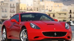 Red cars Ferrari California