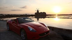 Red cars Ferrari California