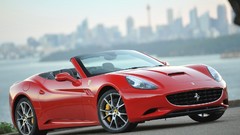 Red cars Ferrari California