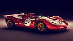 Red cars Ferrari racing