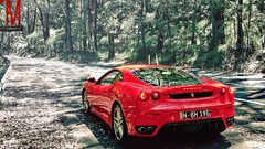 Red cars Ferrari roads