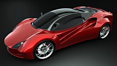 Red cars Ferrari vehicles concept art