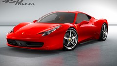 Red cars Ferrari vehicles ferrari 458 italia