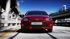 Red cars ford focus