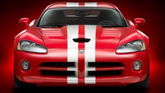 Red cars front 2008 dodge viper srt10 Coupé