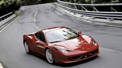 Red cars front ferrari 458 italia Supercars