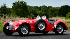 Red cars historic Allard