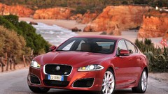Red cars Jaguar XFR
