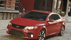 Red cars Kia vehicles